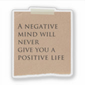 Scrapbook Style Motivation Quote Stickers シール (正面)