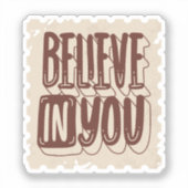 Scrapbook Style Motivation Quote Stickers シール (正面)