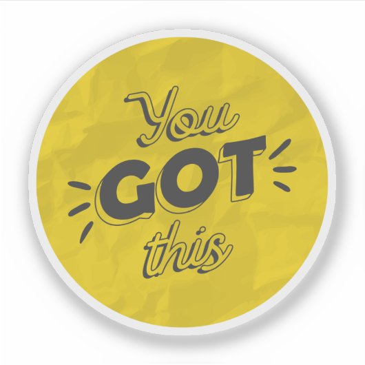 Scrapbook Style Motivation Quote Stickers シール (正面)