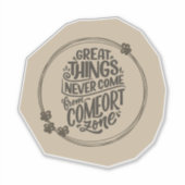 Scrapbook Style Motivation Quote Stickers シール (正面)