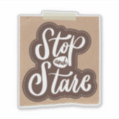 Scrapbook Style Motivation Quote Stickers シール (正面)