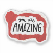 Scrapbook Style Motivation Quote Stickers シール (正面)