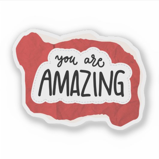 Scrapbook Style Motivation Quote Stickers シール (正面)