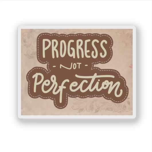 Scrapbook Style Motivation Quote Stickers シール (正面)