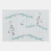 Scrapbooked Sea of Love Bridal Shower ラッピングペーパーシート (正面3)