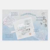 Scrapbooked Sea of Love Bridal Shower ラッピングペーパーシート (正面2)