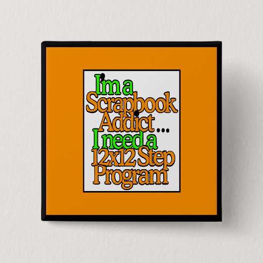 Scrapbooker 缶バッジ (正面)