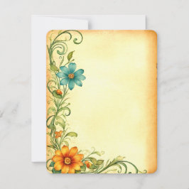 Scrapbooking Junkjournal Vintage Blumen Rahmen 出欠カード