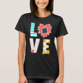 Scrapbooking Scrapbooker LOVE Tシャツ (正面)