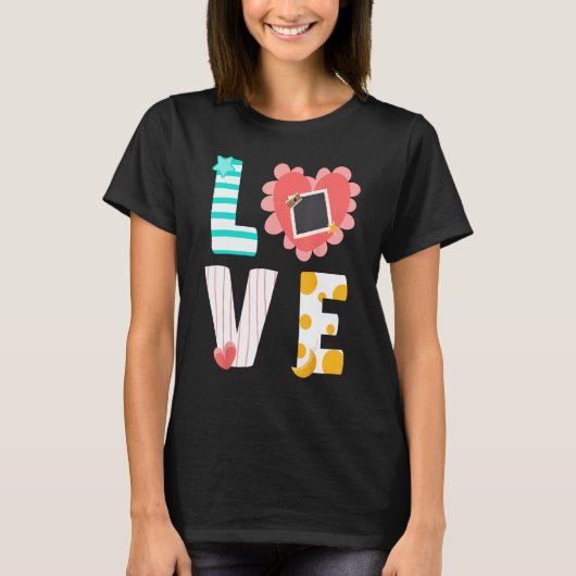 Scrapbooking Scrapbooker LOVE Tシャツ (正面)