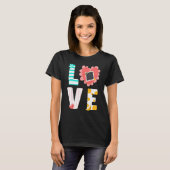 Scrapbooking Scrapbooker LOVE Tシャツ (正面フル)