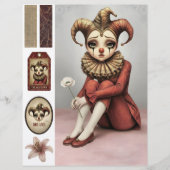 Scrapbooking Sheet whimsical gothic illustration レターヘッド (正面)