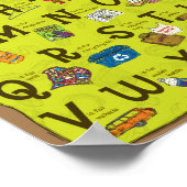 ScrapKinsリサイクルABCs学校教室ポスター ポスター (角)