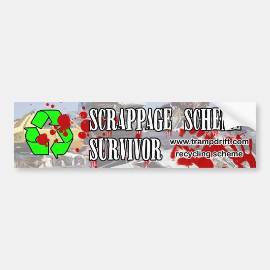 scrappage バンパーステッカー (正面)