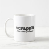 Scrappleの灰色肉 コーヒーマグカップ (左)