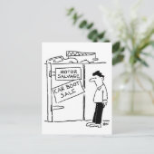 Scrapyard Cartoonでの車のブーツ販売 ポストカード (スタンド正面)