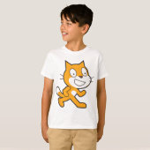 Scratch Programming Language Official Mascot Cat Tシャツ (正面フル)
