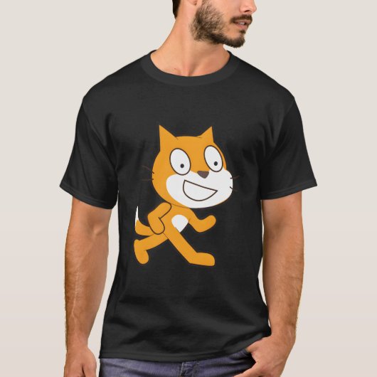 Scratch Programming Language Official Mascot Cat T Tシャツ (正面)
