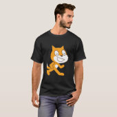 Scratch Programming Language Official Mascot Cat T Tシャツ (正面フル)
