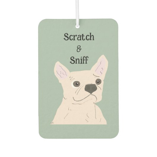Scratch & Sniff, cute dog, カーエアーフレッシュナー (正面)