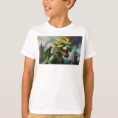 Scratch the Terrifying Dragon Fantasy Art Tシャツ (正面)