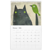 Scratch & Whiskers – Graphic Cat Calendar 2026 カレンダー (2月 2026)