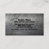 Scratched Metal Effect、Auto Dealer 名刺 (裏面)