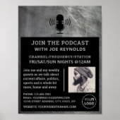 Scratched Metal Effect, Podcaster, Podcast Advert ポスター (正面)