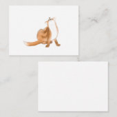 Scratching fox ノートカード (正面/裏面)