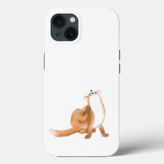 Scratching fox Case-Mate iPhoneケース (裏面)