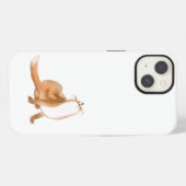 Scratching fox iPhoneケース (裏面横)
