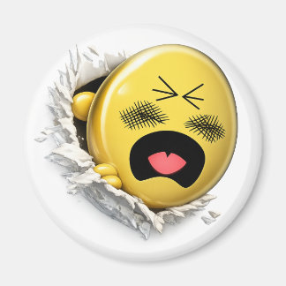 Scratchy 3D Emoji Round Magnet マグネット
