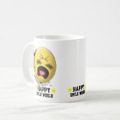 Scratchy Emoji Classic White Mug | 3D Character コーヒーマグカップ (正面左)