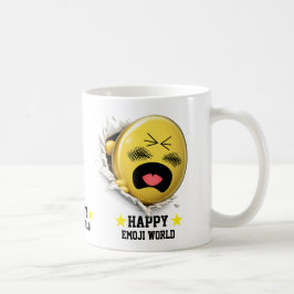 Scratchy Emoji Classic White Mug | 3D Character コーヒーマグカップ
