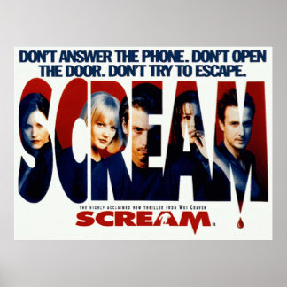 Screamホラー映画オリジナル ポスター
