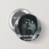 scream_by_readerfreek、私はアイスクリームのために叫びます! 缶バッジ (正面&裏面)