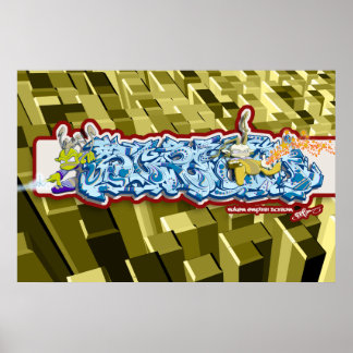 Scream (Graffiti-Style, SUPER_SHMOOVE) ポスター