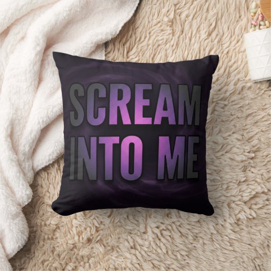 Scream Into Me | Migraine Mood Pillow クッション (ブランケット)