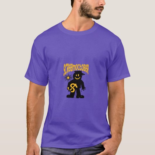 「Scream October」ハロウィンホラーTシャツ Tシャツ (正面)