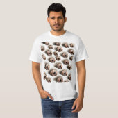 Screaming Chaotic Baseball Pattern Tシャツ (正面フル)