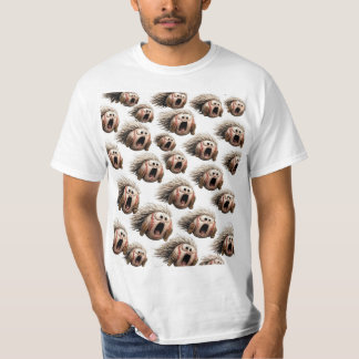 Screaming Chaotic Baseball Pattern Tシャツ