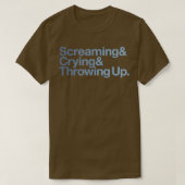 Screaming Crying Throwing Up Funny Meme Ampersand Tシャツ (デザイン正面)