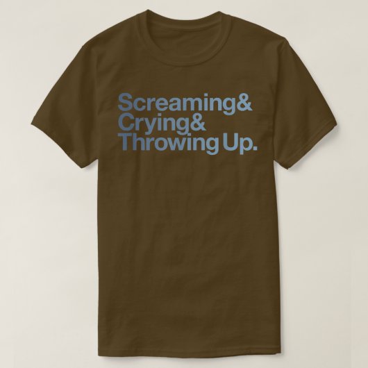 Screaming Crying Throwing Up Funny Meme Ampersand  Tシャツ (デザイン正面)