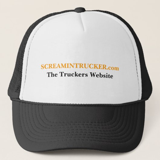 SCREAMINTRUCKER.comのトラック運転手のウェブサイト キャップ (正面)