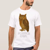 Screech Owl T-Shirt: Cute Bird of Prey Nature Tee Tシャツ (正面)