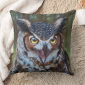 Screeching Owl Pillow クッション (ブランケット)