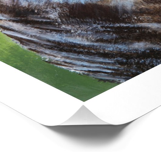 Screeching Owl Poster Print ポスター (コーナー)