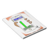 Screen-Time-Productsメモ帳 ノートパッド (アングル)