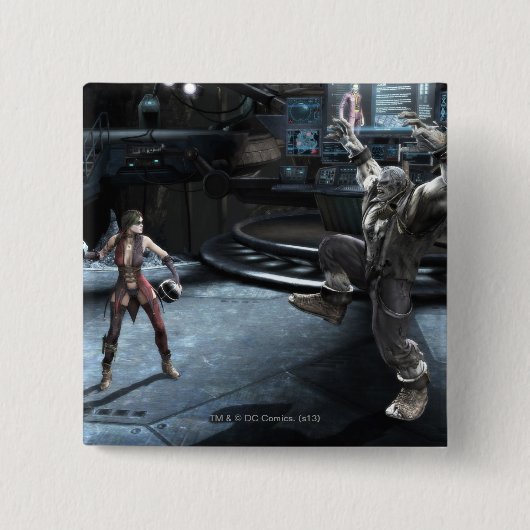 Screenshot: ハーレー対Grundy 缶バッジ (正面)