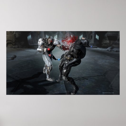 Screenshot: Cyborg vs Batman ポスター (正面)